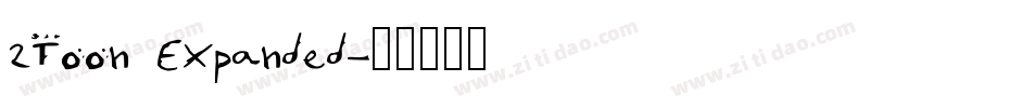 2Toon Expanded字体转换